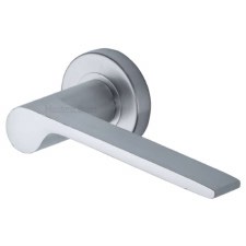 Heritage Julia Door Handle V4190 Satin Chrome Heritage Julia Door Handle V4190 Satin Chrome