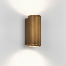 Jura Twin Wall Light Antique Brass