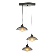 Kadience 3 Light Cluster Pendant Satin Black