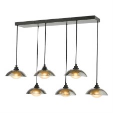 Kadience 6 Light Bar Pendant Satin Black