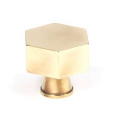 From The Anvil Kahlo Cabinet Knob 38mm Aged Brass