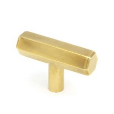 From The Anvil Kahlo T-Bar Pull Handle Aged Brass