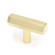 From The Anvil Kahlo T-Bar Pull Handle Polished Brass