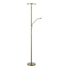 Kamika Mother & Child Floor Lamp Antique Brass