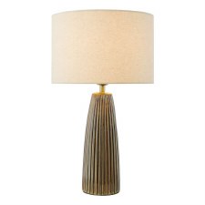 Kaulana Table Lamp Brown Porcelain