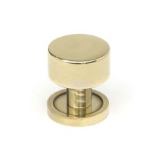 From The Anvil Kelso Cabinet Knob Plain Rose 25mm Aged Brass