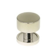 From The Anvil Kelso Cabinet Knob Plain Rose 25mm Polished Nickel