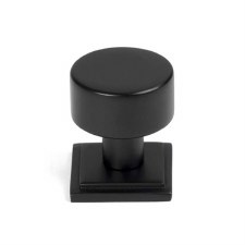 From The Anvil Kelso Cabinet Knob Square Rose 25mm Matt Black