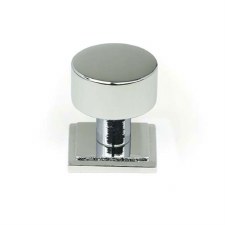 From The Anvil Kelso Cabinet Knob Square Rose 25mm Polished Chrome