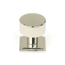 From The Anvil Kelso Cabinet Knob Square Rose 25mm Polished Nickel