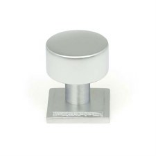 From The Anvil Kelso Cabinet Knob Square Rose 25mm Satin Chrome