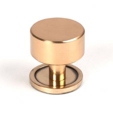 From The Anvil Kelso Cabinet Knob Plain Rose 32mm Polished Bronze