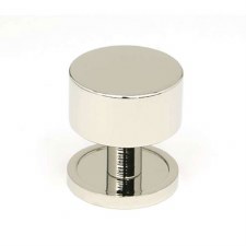 From The Anvil Kelso Cabinet Knob Plain Rose 32mm Polished Nickel