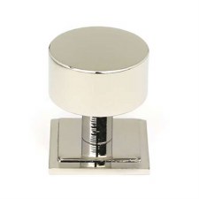 From The Anvil Kelso Cabinet Knob Square Rose 32mm Polished Nickel