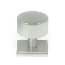 From The Anvil Kelso Cabinet Knob Square Rose 32mm Satin Chrome