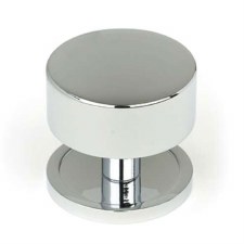 From The Anvil Kelso Cabinet Knob Plain Rose 38mm Polished Chrome