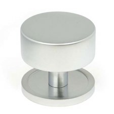 From The Anvil Kelso Cabinet Knob Plain Rose 38mm Satin Chrome