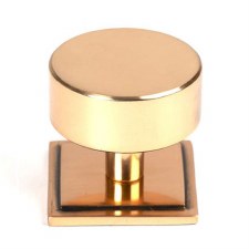 From The Anvil Kelso Cabinet Knob Sqaure Rose 38mm Polished Bronze