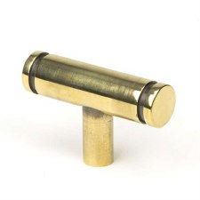 From The Anvil Kelso T-Bar Pull Handle Aged Brass