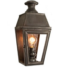 Kensington Hanging Pendant Lantern with Single Light, Antique Brass ...