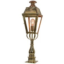 Kensington Tall Pillar Lamp Polished Brass Unlacquered