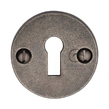 Heritage Round Escutcheon RPW553 Rustic Pewter