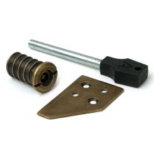 From The Anvil Key-Flush Sash Stop Burnished Brass