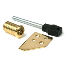 From The Anvil Key-Flush Sash Stop Polished Brass