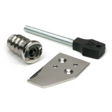 From The Anvil Key-Flush Sash Stop Polished 316 Stainless Steel