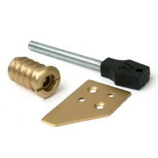 From The Anvil Key-Flush Sash Stop Satin Brass