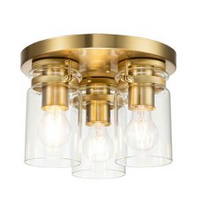 Kichler Brinley Flush Ceiling Light Brushed Brass Kichler Brinley Flush Ceiling Light Brushed Brass