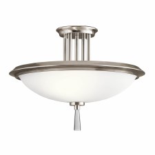 Elstead Dreyfus Semi Flush Light Pewter Elstead Dreyfus Semi Flush Light Pewter