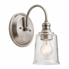 Kichler Waverly Single Wall Light Pewter