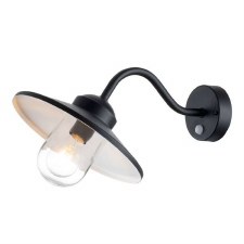 Elstead Klampenborg PIR Wall Light Black