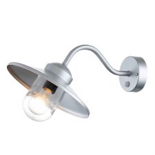 Elstead Klampenborg PIR Wall Light Silver