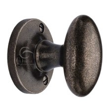 Heritage Knowle Mortice Door Knob RPW4555 Rustic Pewter