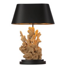 David Hunt Korallion Table Lamp Base Gold & Black