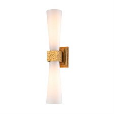 Elstead Kristy Bathroom Up/Down Wall Light Distressed Gold
