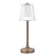 Laura Ashley Callaghan Rechargable Table Lamp Antique Brass