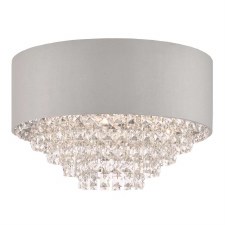 Laura Ashley Carrington 5 Light Flush Pendant Crystal Laura Ashley Carrington 5 Light Flush Pendant Crystal