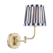 Laura Ashley Denwick Wall Light Matt Antique Brass