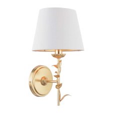 Laura Ashley Halton Wall Light Distressed Gold Leaf