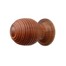 Beehive Cupboard Knob 45mm Teak Wood