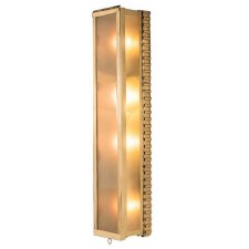 Ripple Large Bulkhead Light Polished Brass Unlacquered