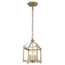Kichler Larkin Small Cage Lantern Natural Brass Kichler Larkin Small Cage Lantern Natural Brass