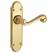 Brassart Princess Door Handles Polished Brass Unlacquered