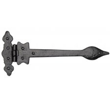 Heritage Tudor Leaf Hinge TC420 Black Ironwork