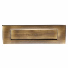 Heritage Victorian Letter Plate V850 Antique Brass 254 x 102mm Heritage Victorian Letter Plate V850 Antique Brass 254 x 102mm
