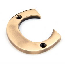From The Anvil Letters C Polished Bronze