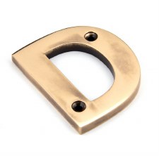 From The Anvil Letters D Polished Bronze
